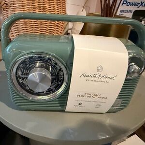 Hearth & Hand sage green Portable Bluetooth Radio